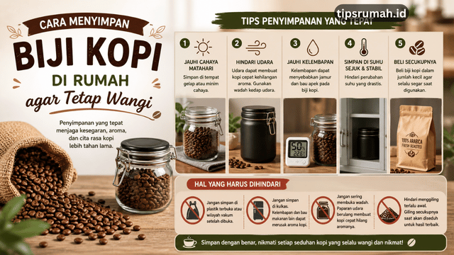 Cara Menyimpan Biji Kopi di Rumah